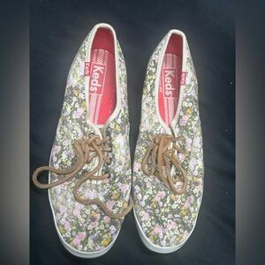 Keds Women's Pastel Floral Sneakers 8.5